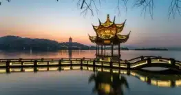Sonnenuntergang in China